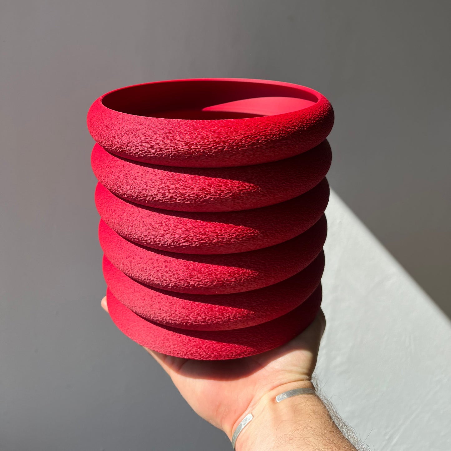 FLUTED PLANT POT - 3D PRINTED PLANT POT - ECO FRINDLY PLANT POT - PLANT GIFT