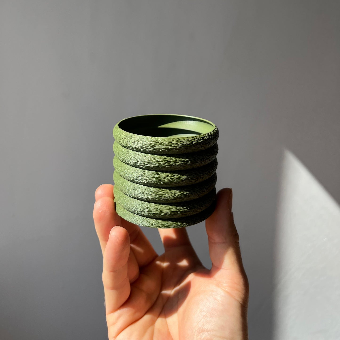 FLUTED PLANT POT - 3D PRINTED PLANT POT - ECO FRINDLY PLANT POT - PLANT GIFT
